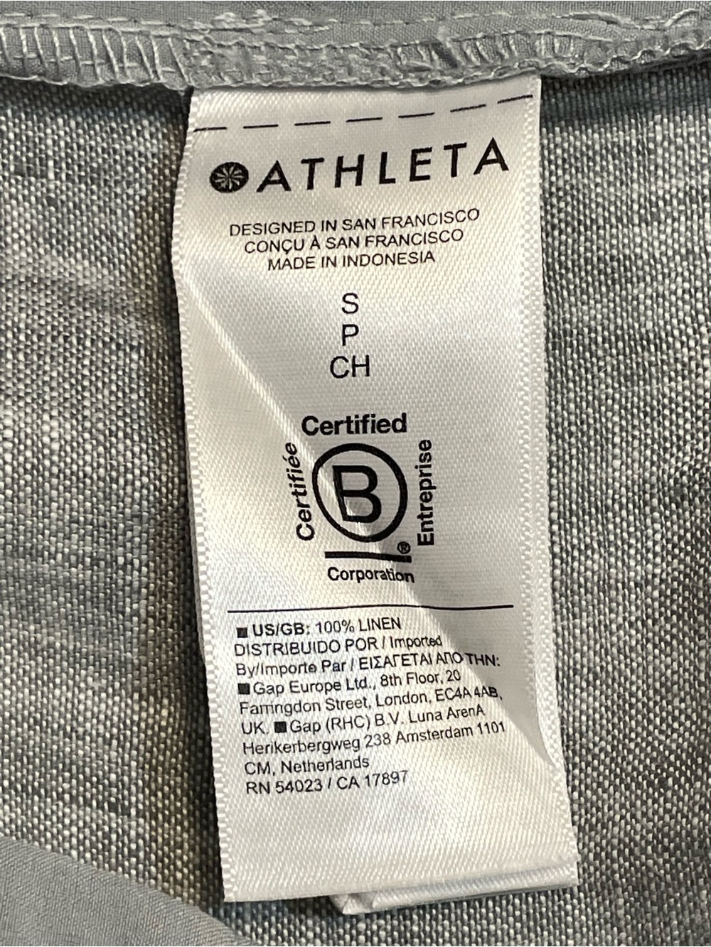 Athleta Bali 100% Linen Gray Women’s Ankle Pants Size S - Picture 9 of 11